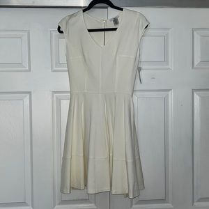 White Zip back dress